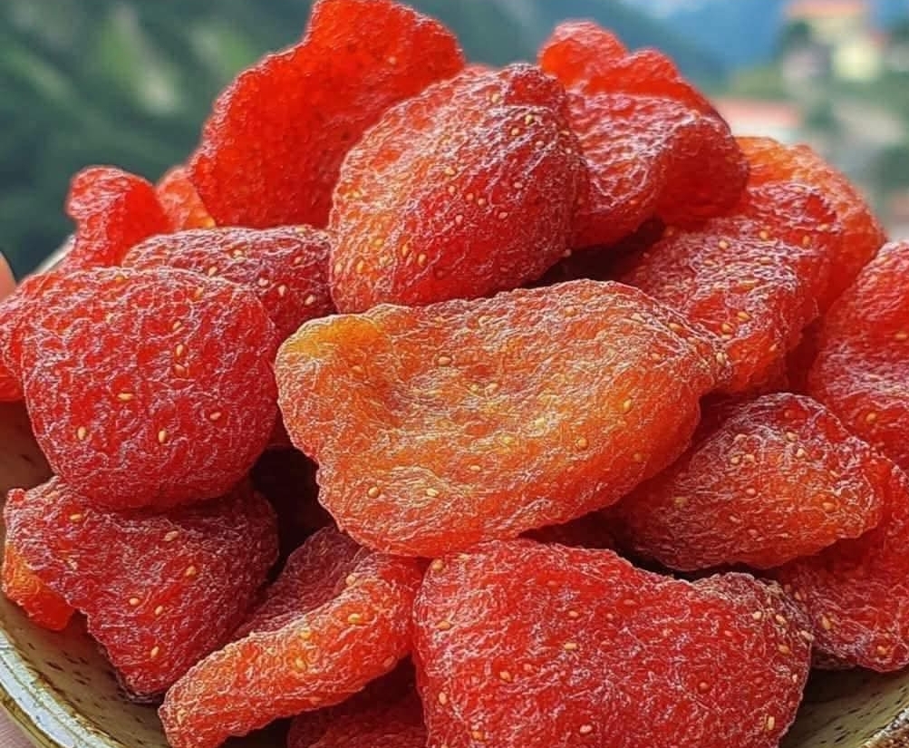 Oven-Dried Strawberries: A Sweet and Chewy Snack