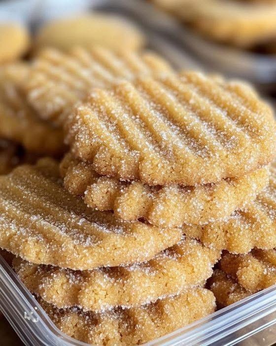 Golden snap cookies