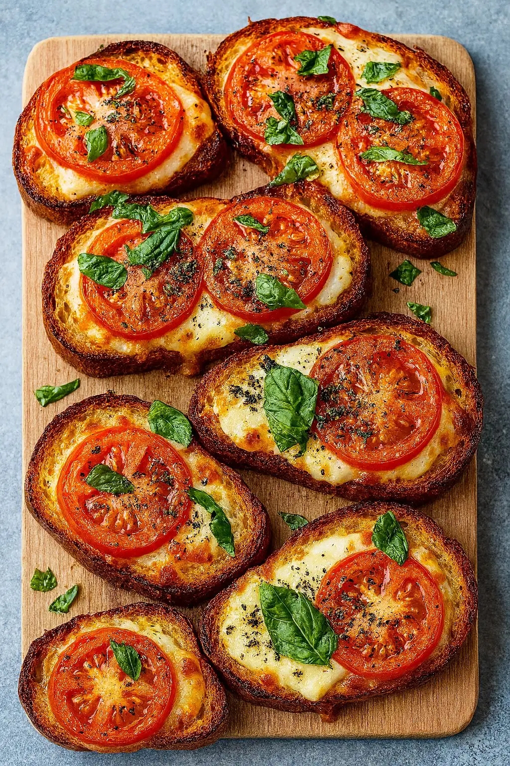 Tomato Basil Mozzarella Toast
