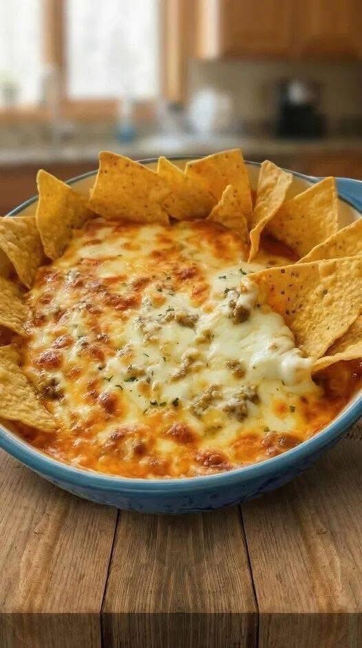 Hot Sausage Beer Cheese Dip