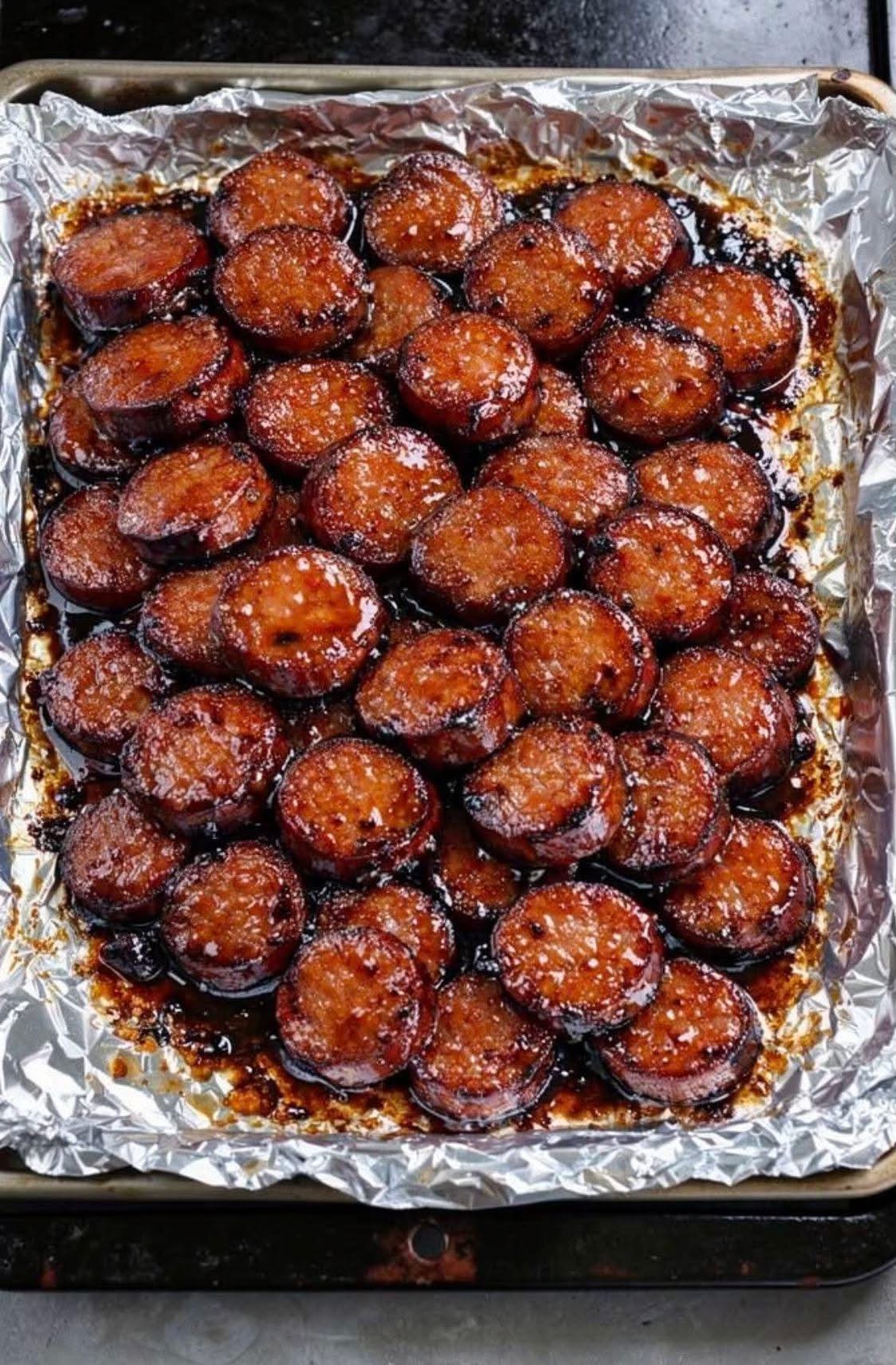 Brown Sugar Kielbasa Bites