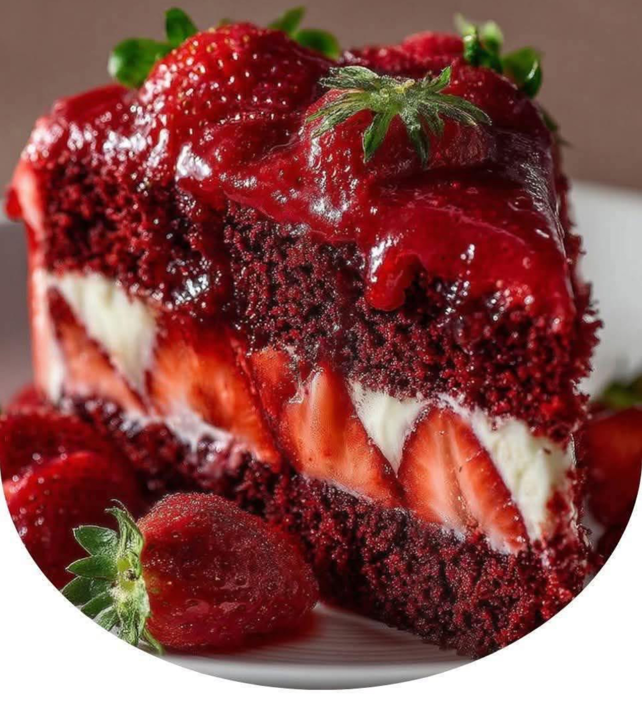 Red Velvet Strawberry Cheesecake