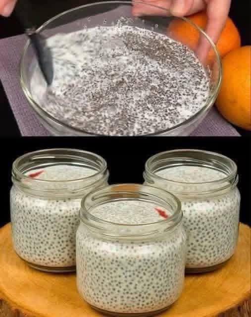 Strawberry Orange Chia Seed Pudding