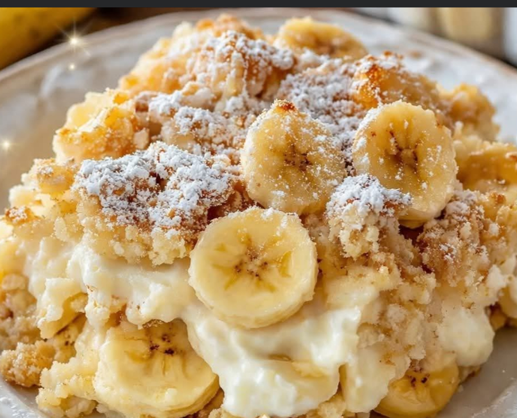 Banana Cream Cheese Cobbler