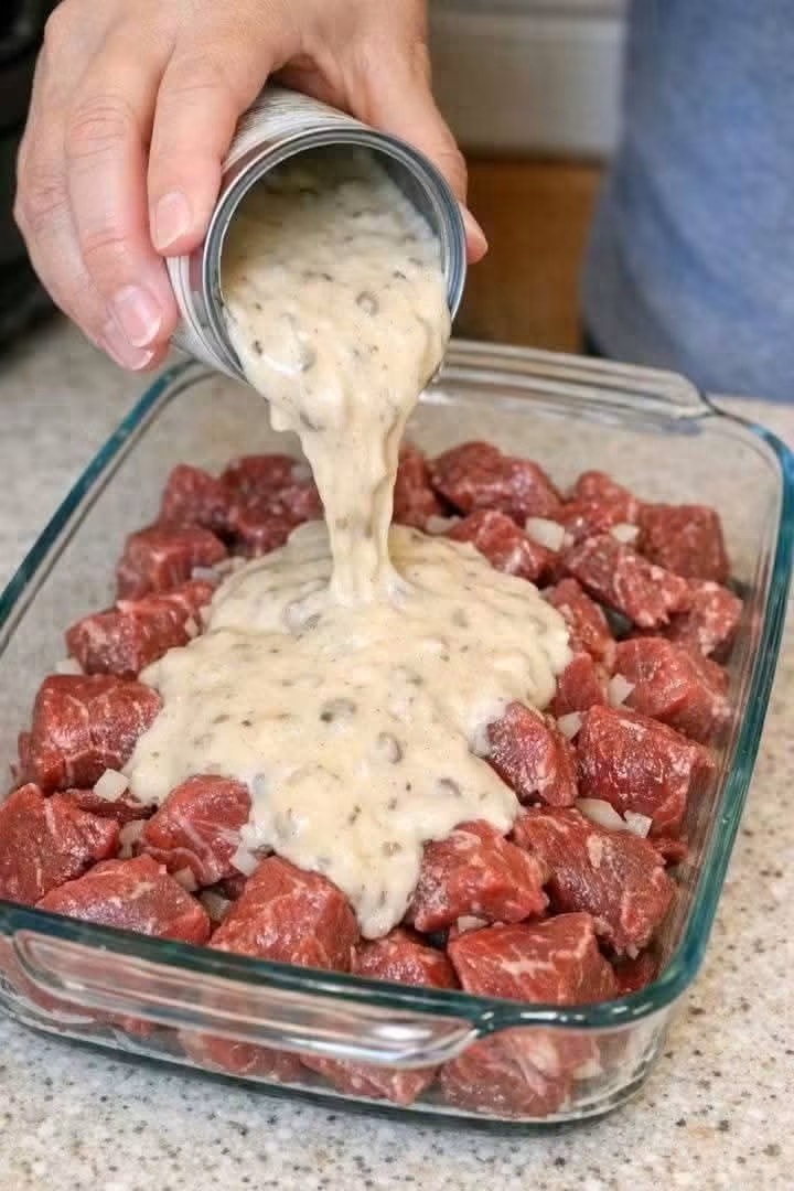 4-Ingredient Melt-in-Your-Mouth Oven Beef Tips
