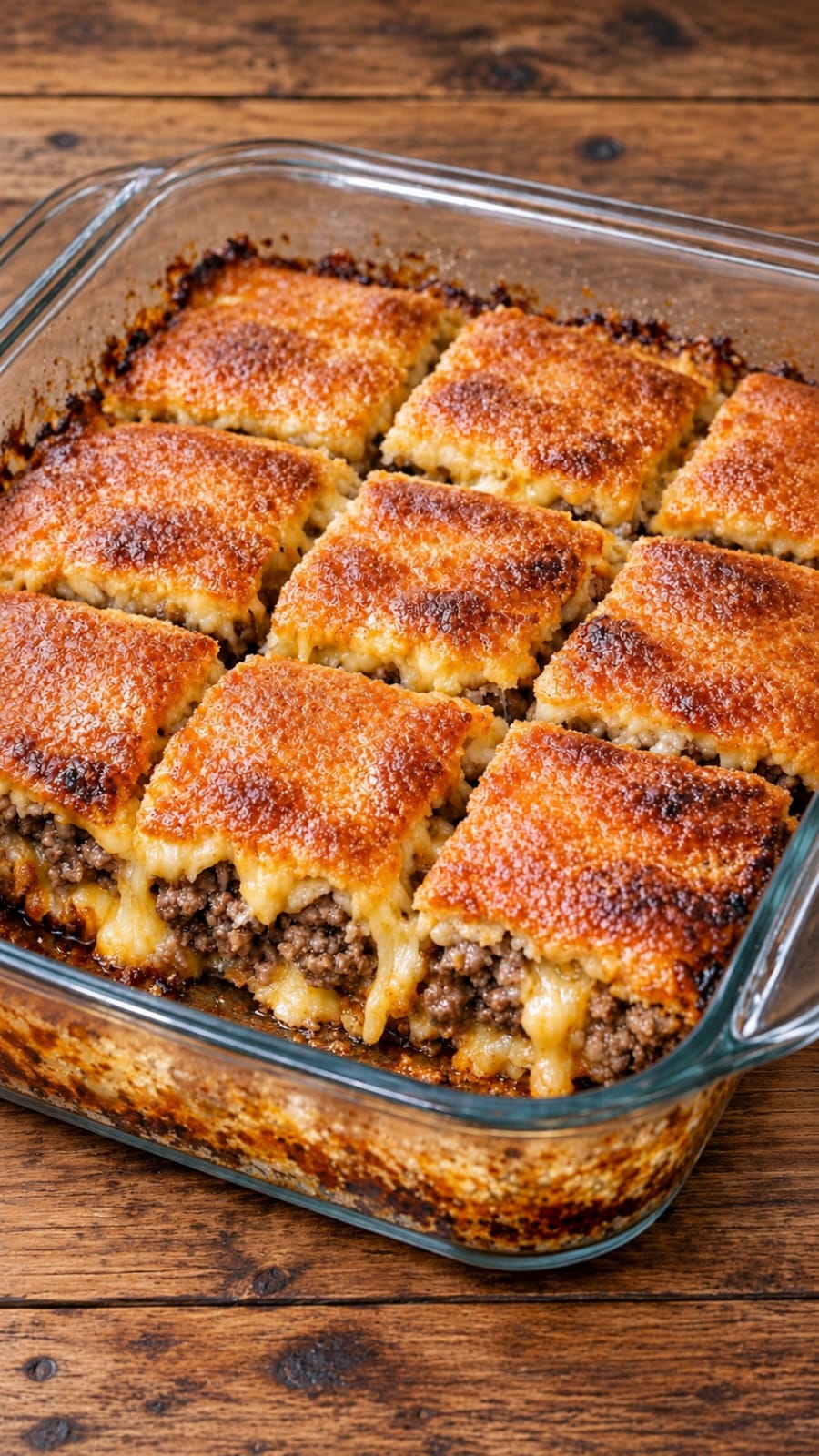 Cheesy beef Squares